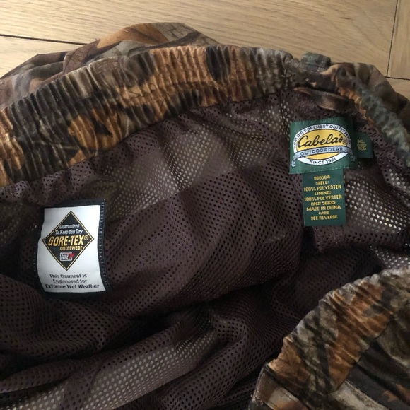 Cabela’s 2piece Gore-Tex rain gear camo set size XL - Picture 9 of 16